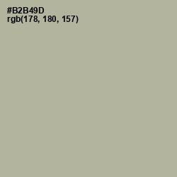 #B2B49D - Heathered Gray Color Image