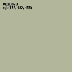 #B2B69B - Heathered Gray Color Image