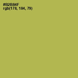 #B2B84F - Olive Green Color Image