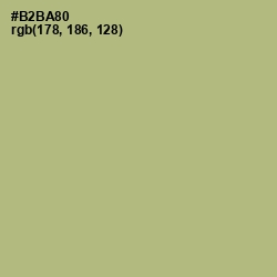 #B2BA80 - Swamp Green Color Image