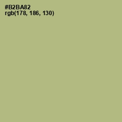 #B2BA82 - Swamp Green Color Image