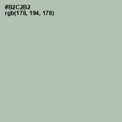 #B2C2B2 - Green Spring Color Image