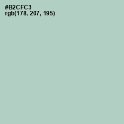 #B2CFC3 - Powder Ash Color Image