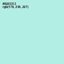 #B2EEE3 - Powder Blue Color Image