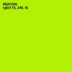#B2F006 - Lime Color Image