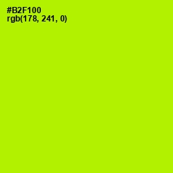 #B2F100 - Lime Color Image