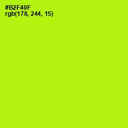 #B2F40F - Lime Color Image