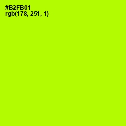 #B2FB01 - Lime Color Image