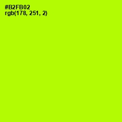 #B2FB02 - Lime Color Image