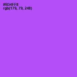 #B34FF8 - Medium Purple Color Image