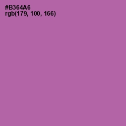 #B364A6 - Wisteria Color Image