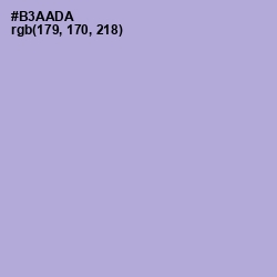 #B3AADA - Cold Purple Color Image