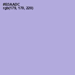 #B3AADC - Cold Purple Color Image