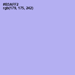 #B3AFF2 - Biloba Flower Color Image