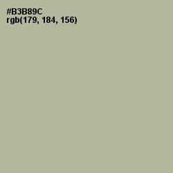 #B3B89C - Heathered Gray Color Image