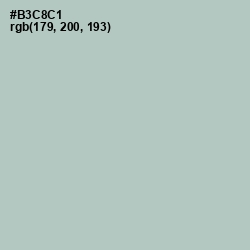 #B3C8C1 - Powder Ash Color Image