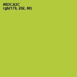 #B3CA3C - Key Lime Pie Color Image