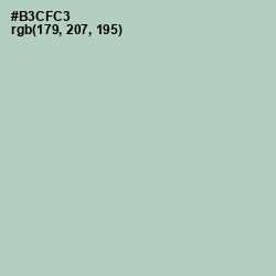 #B3CFC3 - Powder Ash Color Image