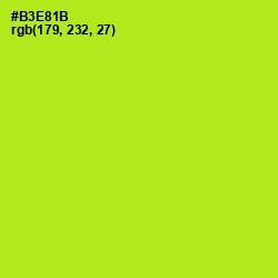 #B3E81B - Inch Worm Color Image