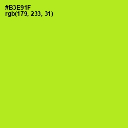 #B3E91F - Inch Worm Color Image