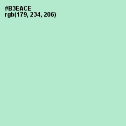 #B3EACE - Fringy Flower Color Image