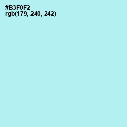 #B3F0F2 - Charlotte Color Image