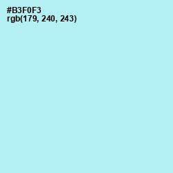 #B3F0F3 - Charlotte Color Image