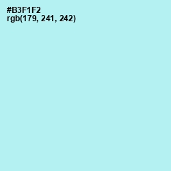 #B3F1F2 - Charlotte Color Image