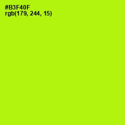 #B3F40F - Lime Color Image