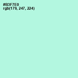 #B3F7E0 - Ice Cold Color Image