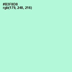 #B3F8D8 - Magic Mint Color Image