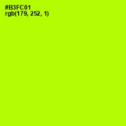 #B3FC01 - Lime Color Image