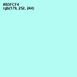 #B3FCF4 - Ice Cold Color Image