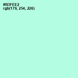 #B3FEE2 - Ice Cold Color Image