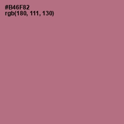 #B46F82 - Turkish Rose Color Image