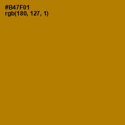 #B47F01 - Pirate Gold Color Image