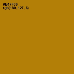 #B47F06 - Pirate Gold Color Image