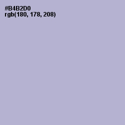 #B4B2D0 - Lavender Gray Color Image