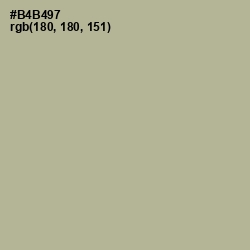 #B4B497 - Heathered Gray Color Image