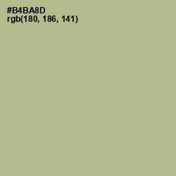 #B4BA8D - Swamp Green Color Image