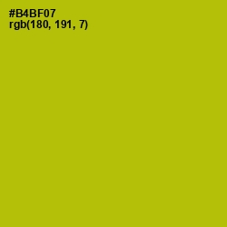 #B4BF07 - Sahara Color Image