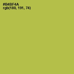 #B4BF4A - Olive Green Color Image