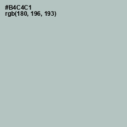 #B4C4C1 - Powder Ash Color Image