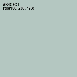 #B4C8C1 - Powder Ash Color Image