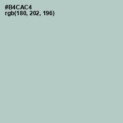 #B4CAC4 - Powder Ash Color Image