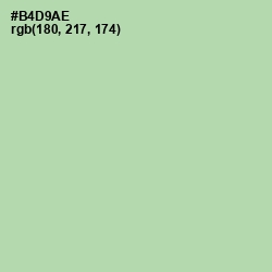 #B4D9AE - Moss Green Color Image