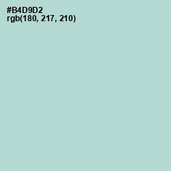 #B4D9D2 - Jet Stream Color Image