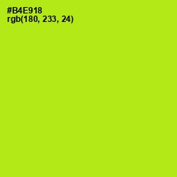 #B4E918 - Inch Worm Color Image