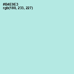 #B4E9E3 - Powder Blue Color Image