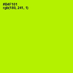 #B4F101 - Lime Color Image
